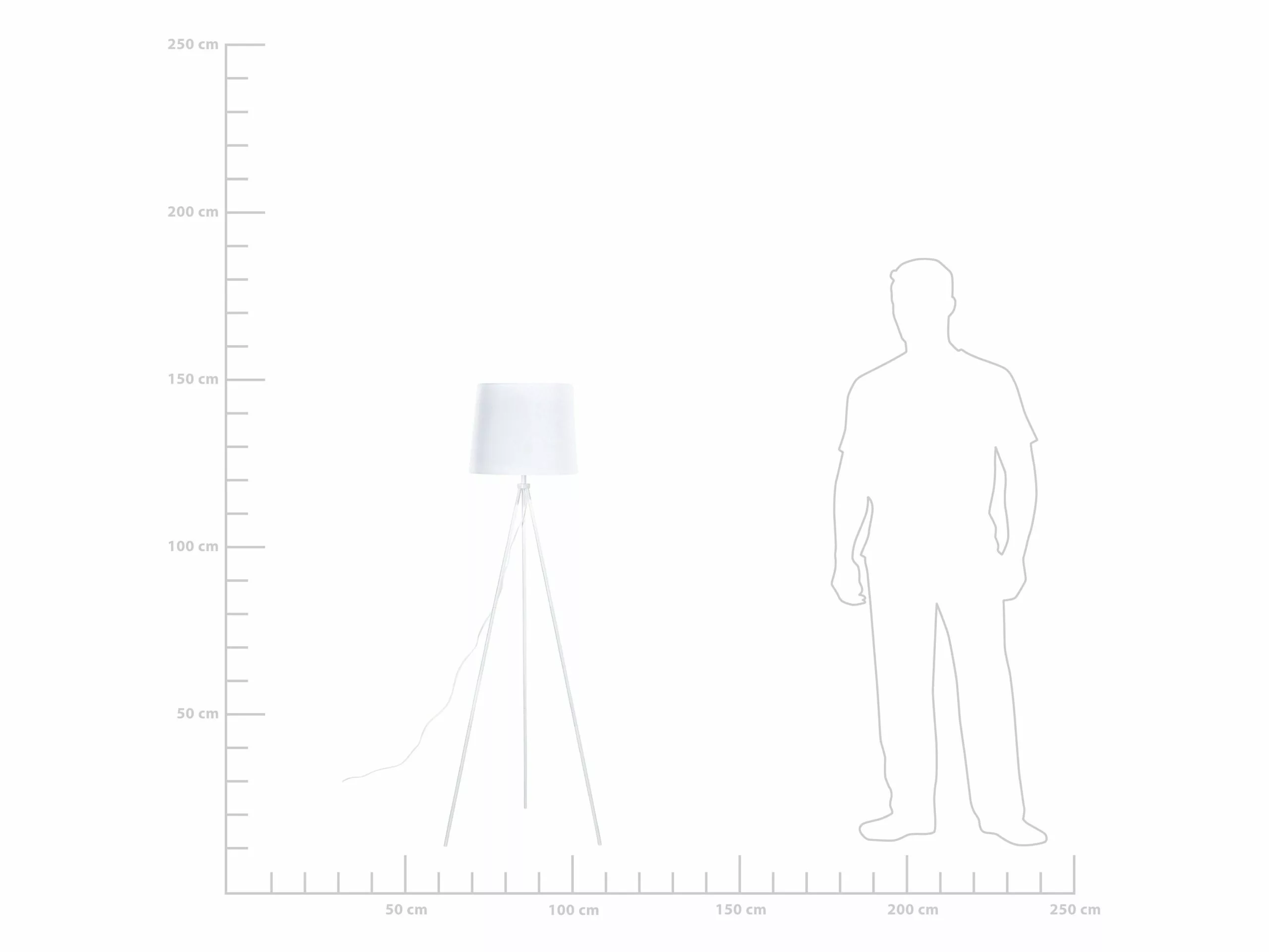 Beliani Lámpara De Pie Blanca SAMBRA - Imagen 5