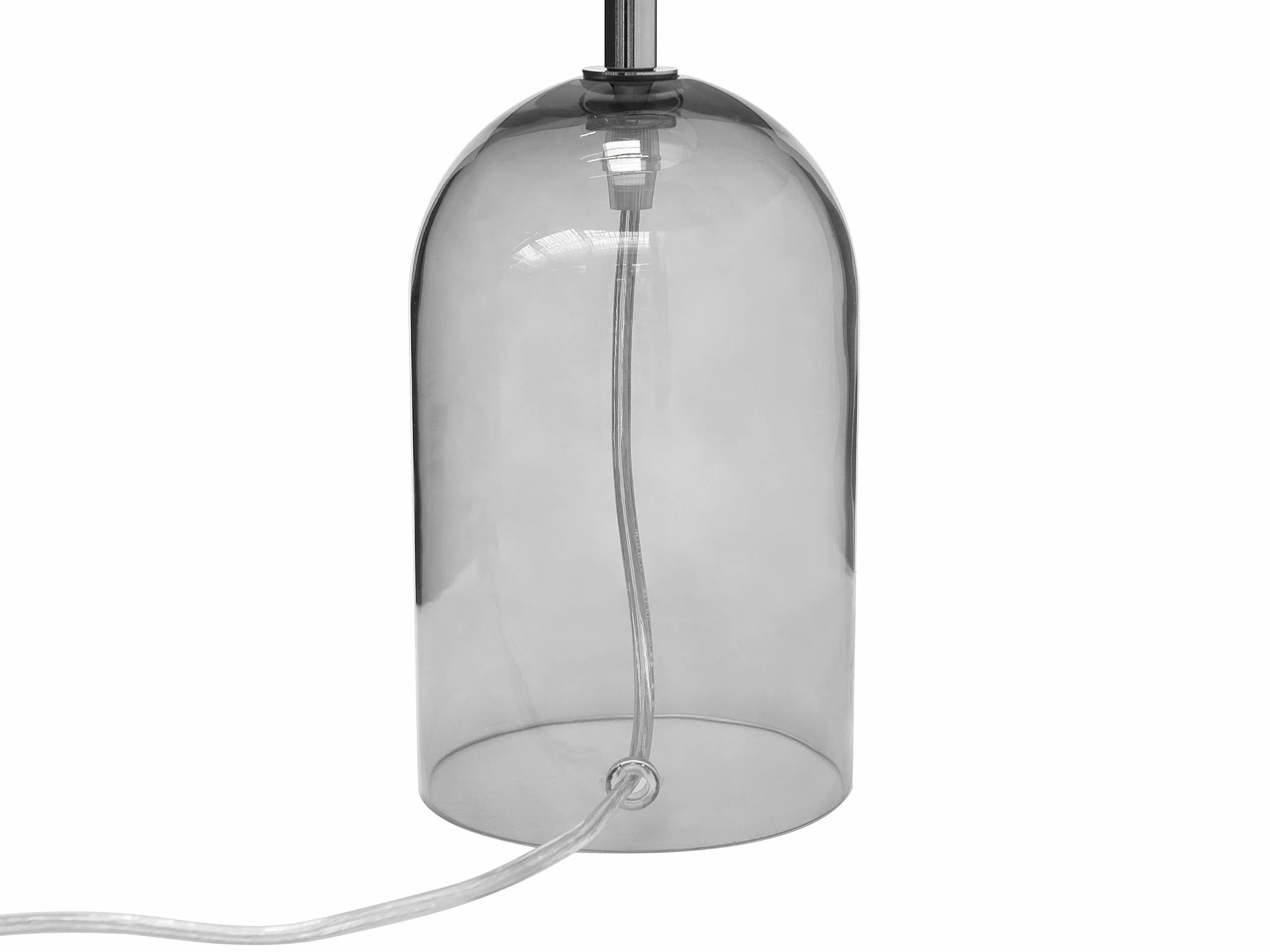 Beliani Lámpara De Mesa Gris DEVOLL 7 Beliani Lámpara De Mesa Gris DEVOLL - Imagen 7