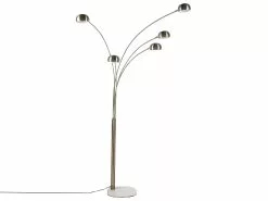 Beliani Lámpara De Pie De Metal Dorado FLINDERS -Lámparas comercio undef src sa picid 745071 type whitesh image