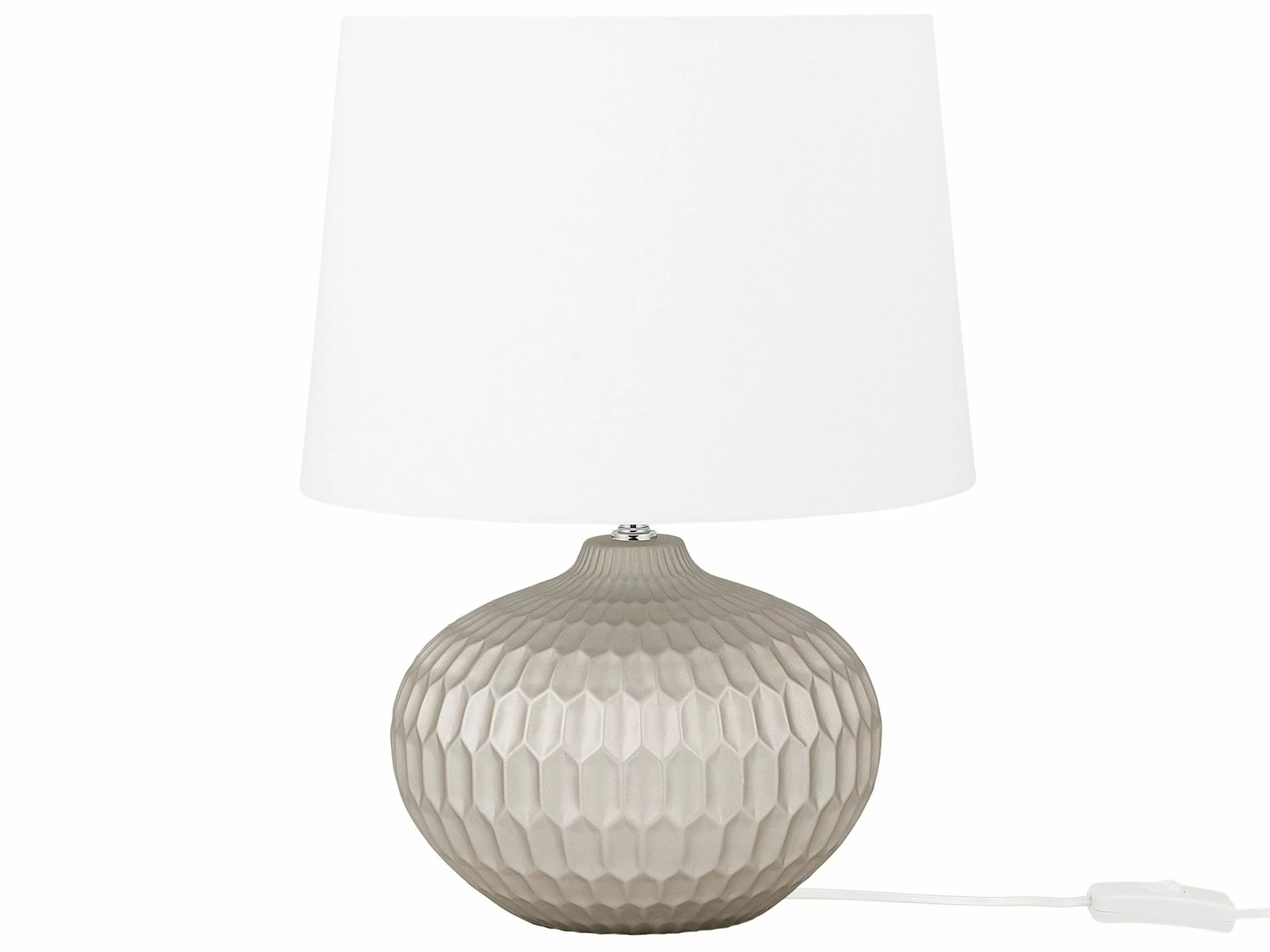 Beliani Lámpara De Mesa Dorada PIRITA