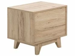 Beliani Mesita De Noche En Madera Clara/blanco SPENCER -Lámparas comercio undef src sa picid 749642 type whitesh image