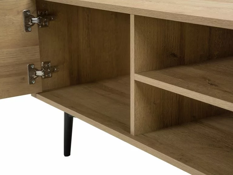 Beliani Mueble TV Madera Clara TORVI 8 Beliani Mueble TV Madera Clara TORVI - Imagen 8