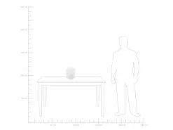 Beliani Lámpara De Mesa Blanca SOMES -Lámparas comercio undef src sa picid 751719 type whitesh image