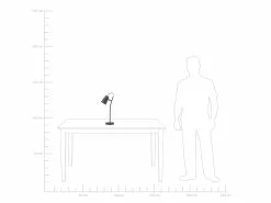 Beliani Lámpara De Mesa Negra FLINT -Lámparas comercio undef src sa picid 751744 type whitesh image