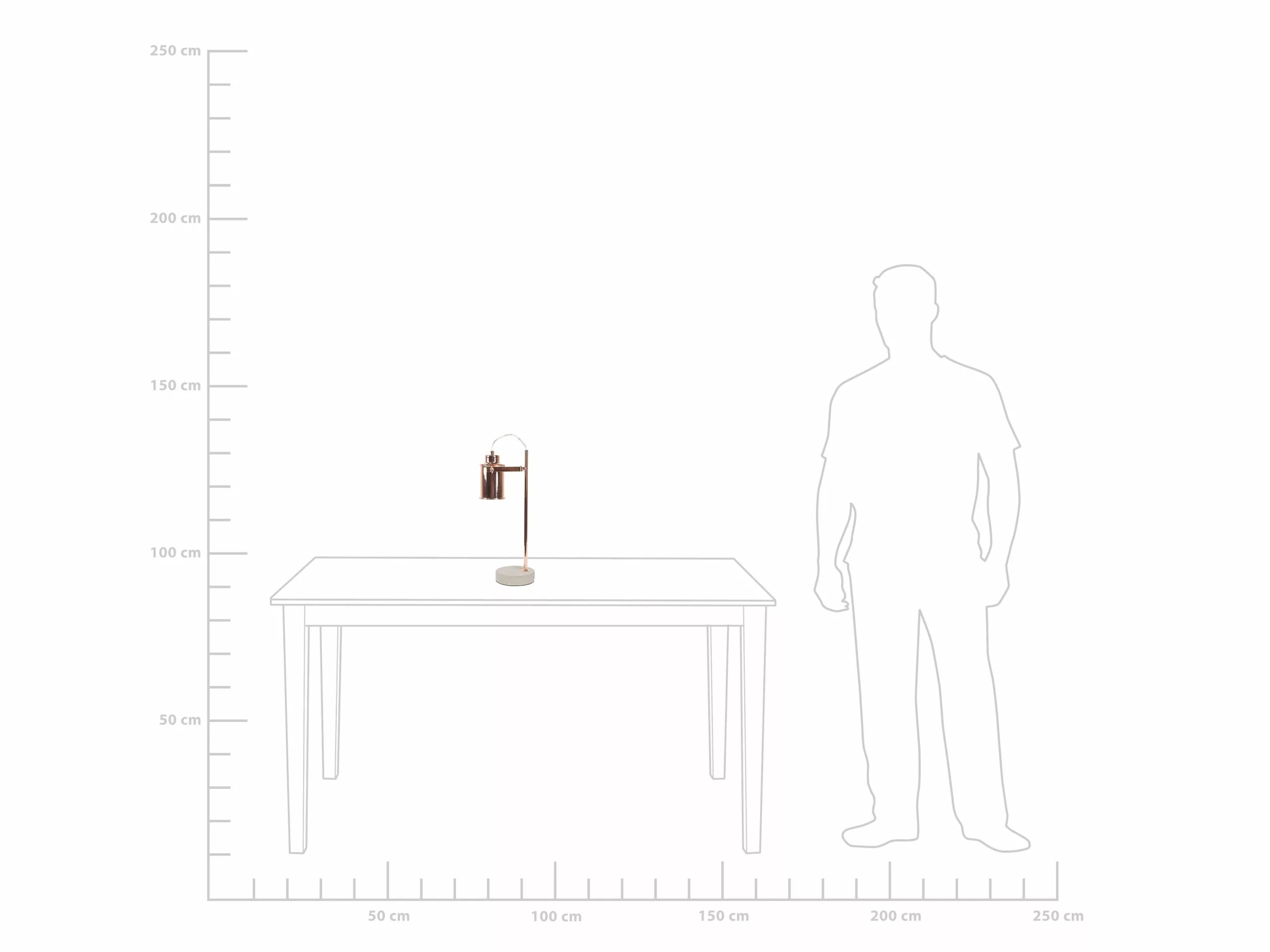 Beliani Lámpara De Mesa Cobriza 37 Cm MUNDAKA 8 Beliani Lámpara De Mesa Cobriza 37 Cm MUNDAKA - Imagen 8