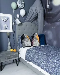 Beliani Mesita De Noche De Terciopelo Gris EUROSTAR -Lámparas comercio undef src sa picid 752042 type whitesh image