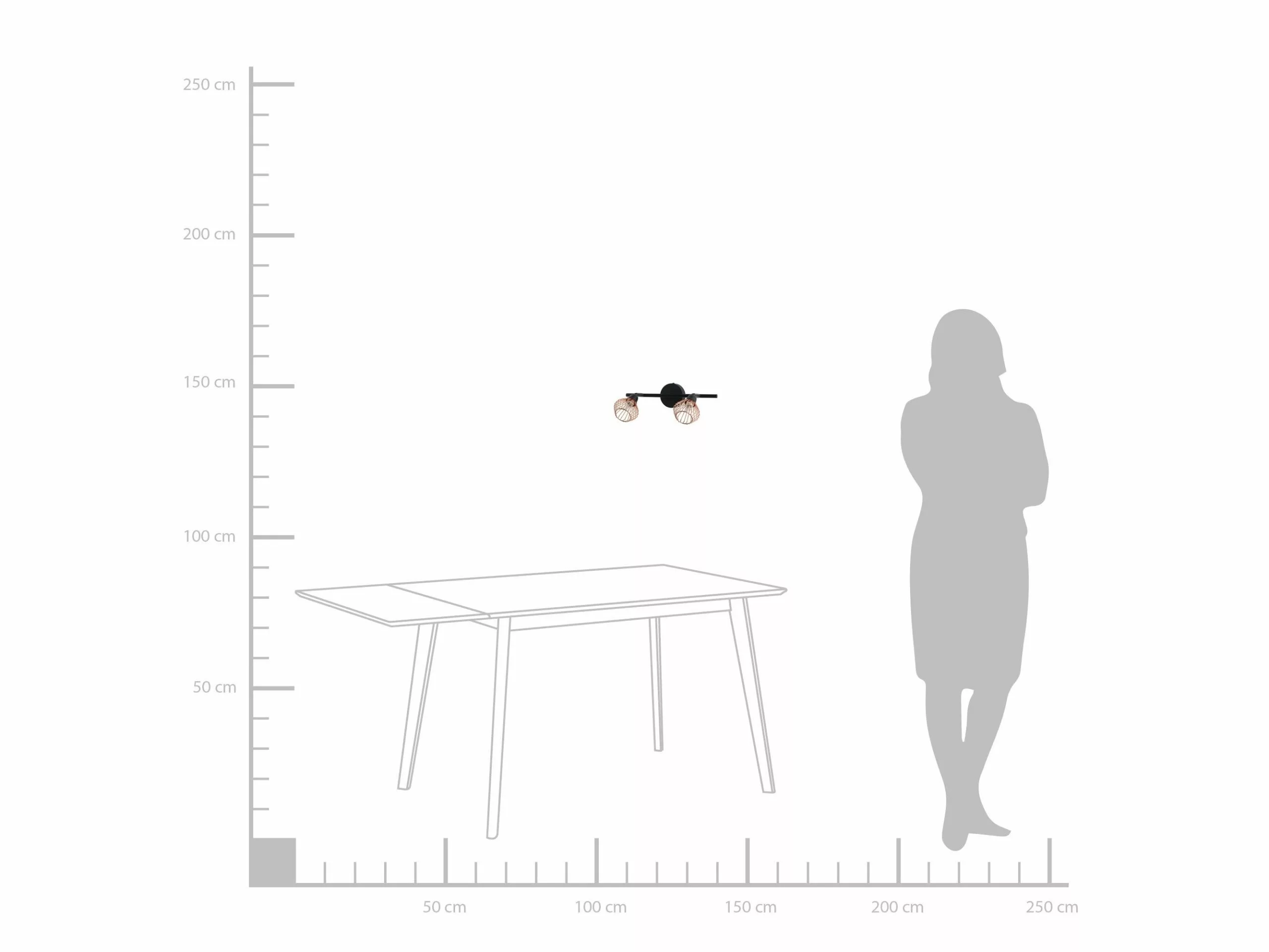 Beliani Lámpara De Pared Negra/cobriza VOLGA S 3 Beliani Lámpara De Pared Negra/cobriza VOLGA S - Imagen 3