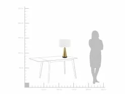 Beliani Lámpara De Mesa Dorada SANDON 18 Beliani Lámpara De Mesa Dorada SANDON -Lámparas comercio undef src sa picid 753090 type whitesh image