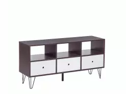 Beliani Mueble TV Madera Oscura/blanco FOSTON 11 Beliani Mueble TV Madera Oscura/blanco FOSTON -Lámparas comercio undef src sa picid 753927 type whitesh image