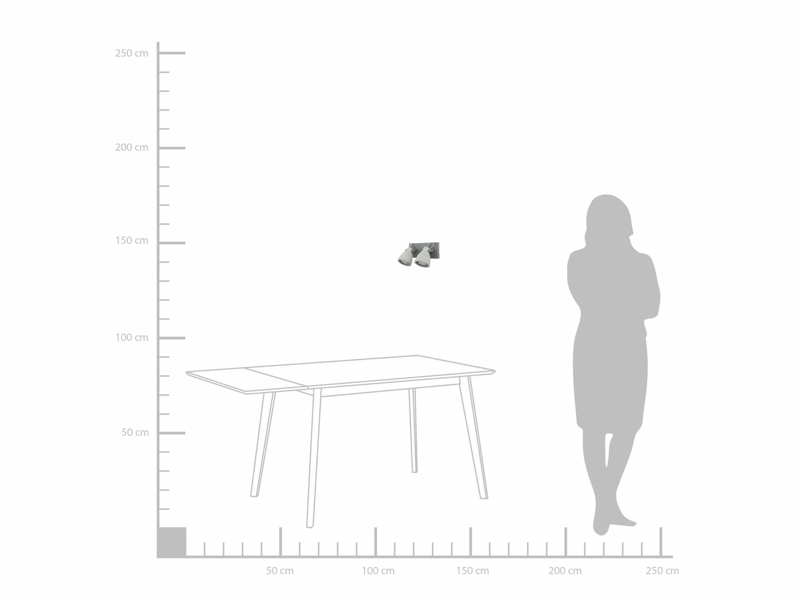 Beliani Lámpara De Pared En Hormigón Gris Claro MISTAGO II 4 Beliani Lámpara De Pared En Hormigón Gris Claro MISTAGO II - Imagen 4