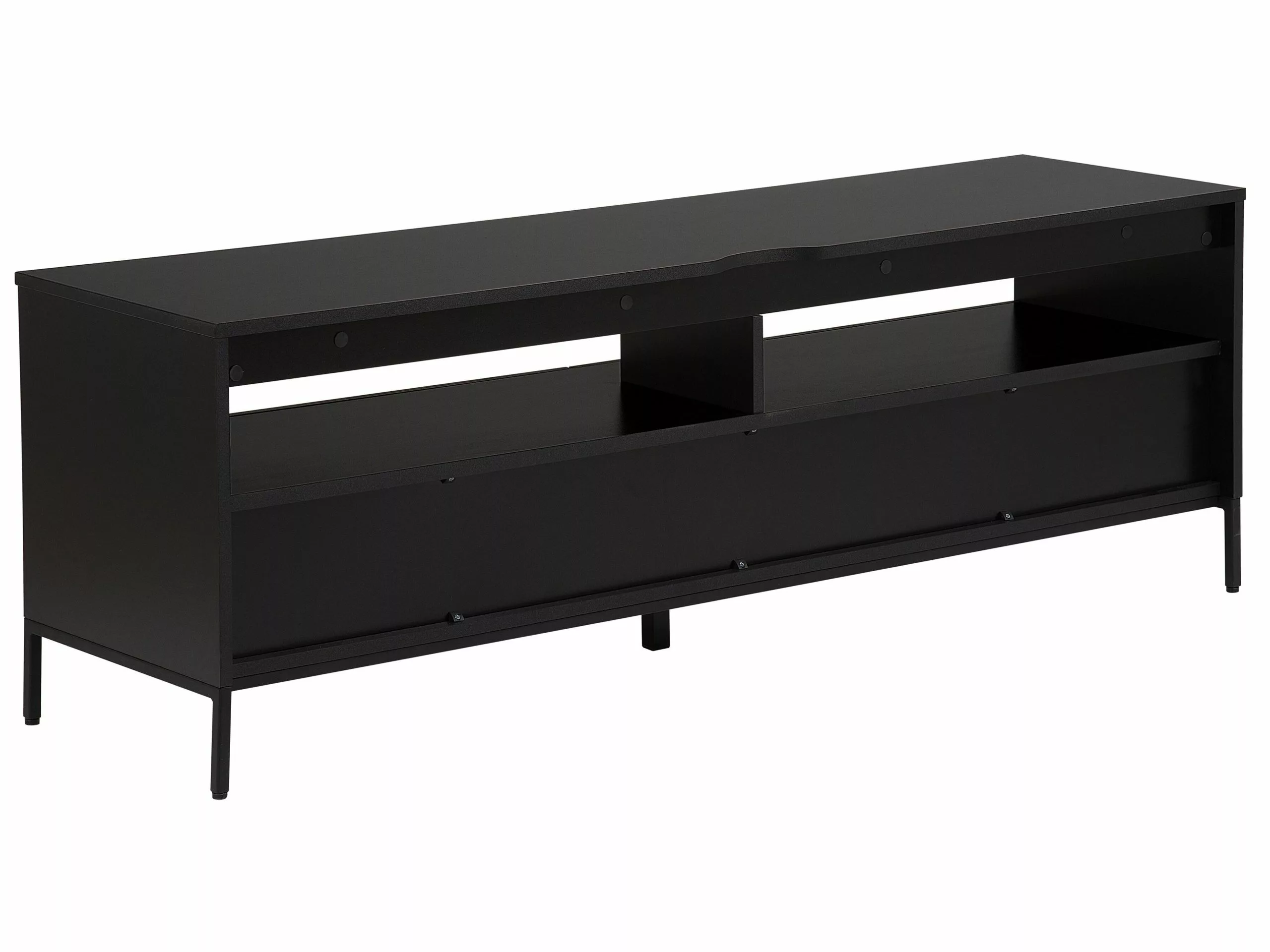 Beliani Mueble TV Madera Clara/negro SYDNEY 6 Beliani Mueble TV Madera Clara/negro SYDNEY - Imagen 6