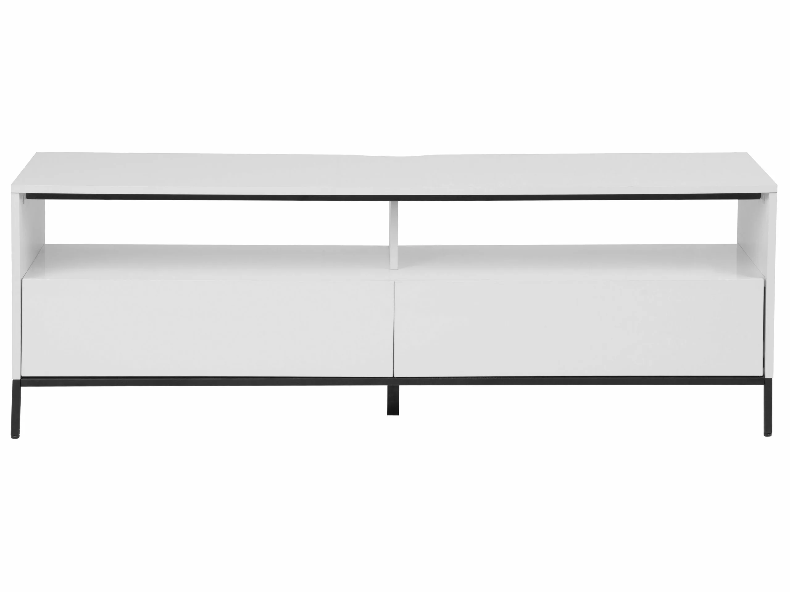 Beliani Mueble TV Blanco Con LED SYDNEY - Imagen 6