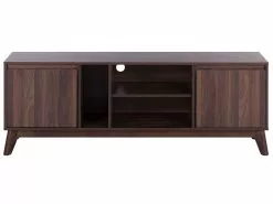 Beliani Mueble TV Madera Oscura 150 X 41 Cm OAKLAND 13 Beliani Mueble TV Madera Oscura 150 X 41 Cm OAKLAND -Lámparas comercio undef src sa picid 756958 type whitesh image
