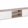 Beliani Mueble TV Madera Clara/blanco LINCOLN