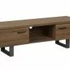 Beliani Mueble TV Madera Oscura TIMBER