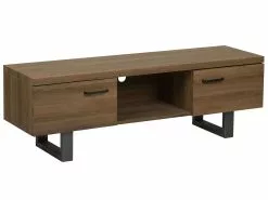 Beliani Mueble TV Madera Oscura TIMBER