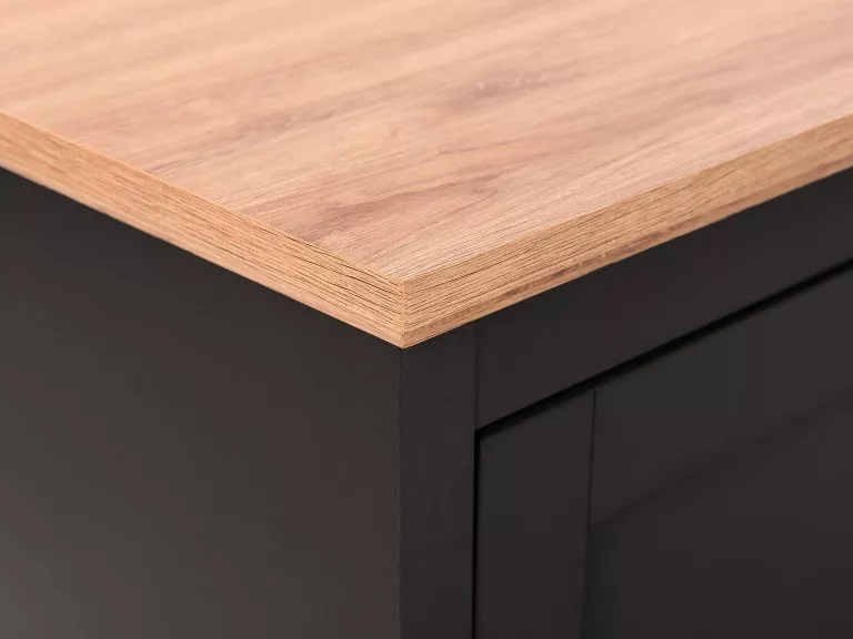 Beliani Mueble TV Gris/marrón GARET - Imagen 8