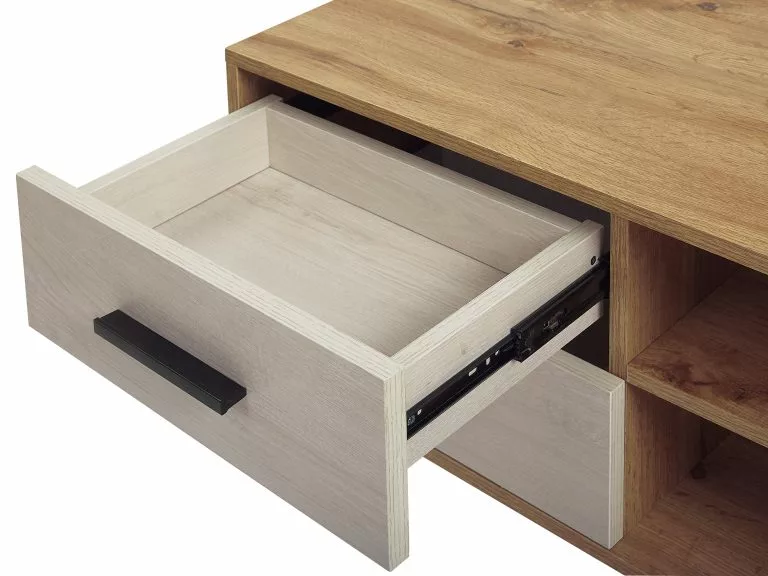 Beliani Mueble TV Madera Clara FLORIDA - Imagen 7