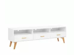 Beliani Mueble TV Blanco LIBERTY 14 Beliani Mueble TV Blanco LIBERTY -Lámparas comercio undef src sa picid 766718 type whitesh image