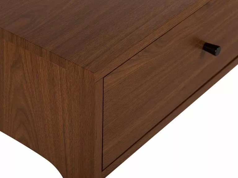 Beliani Mueble TV Madera Oscura CORINA 8 Beliani Mueble TV Madera Oscura CORINA - Imagen 8