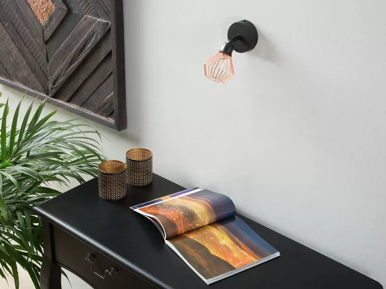 Beliani Conjunto De 2 Lámparas De Pared Cobrizo VOLGA - Imagen 3