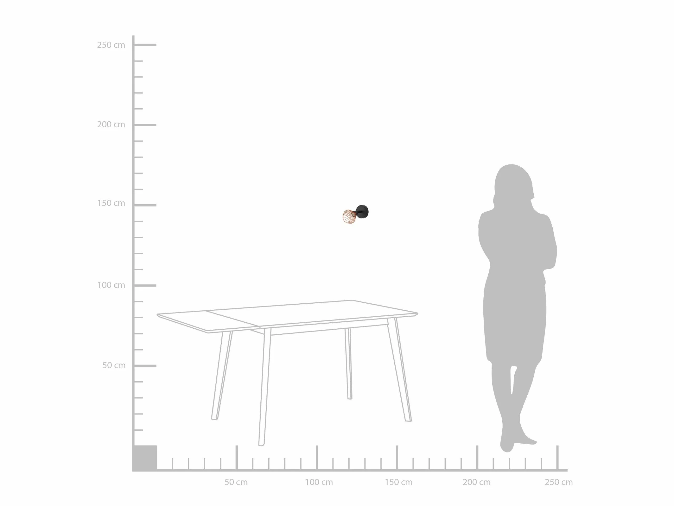 Beliani Conjunto De 2 Lámparas De Pared Cobrizo VOLGA - Imagen 5