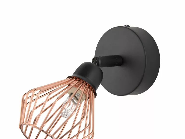 Beliani Conjunto De 2 Lámparas De Pared Cobrizo VOLGA - Imagen 6