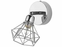 Beliani Conjunto De 2 Lámparas De Pared Plateadas ERMA -Lámparas comercio undef src sa picid 771961 type whitesh image