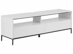 Beliani Mueble TV Blanco Con LED SYDNEY -Lámparas comercio undef src sa picid 772068 type whitesh image