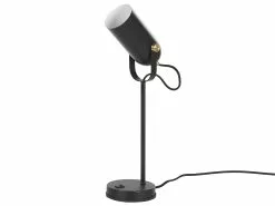 Beliani Lámpara De Mesa De Metal Negro/dorado/blanco 26 Cm TYRIA -Lámparas comercio undef src sa picid 772255 type whitesh image