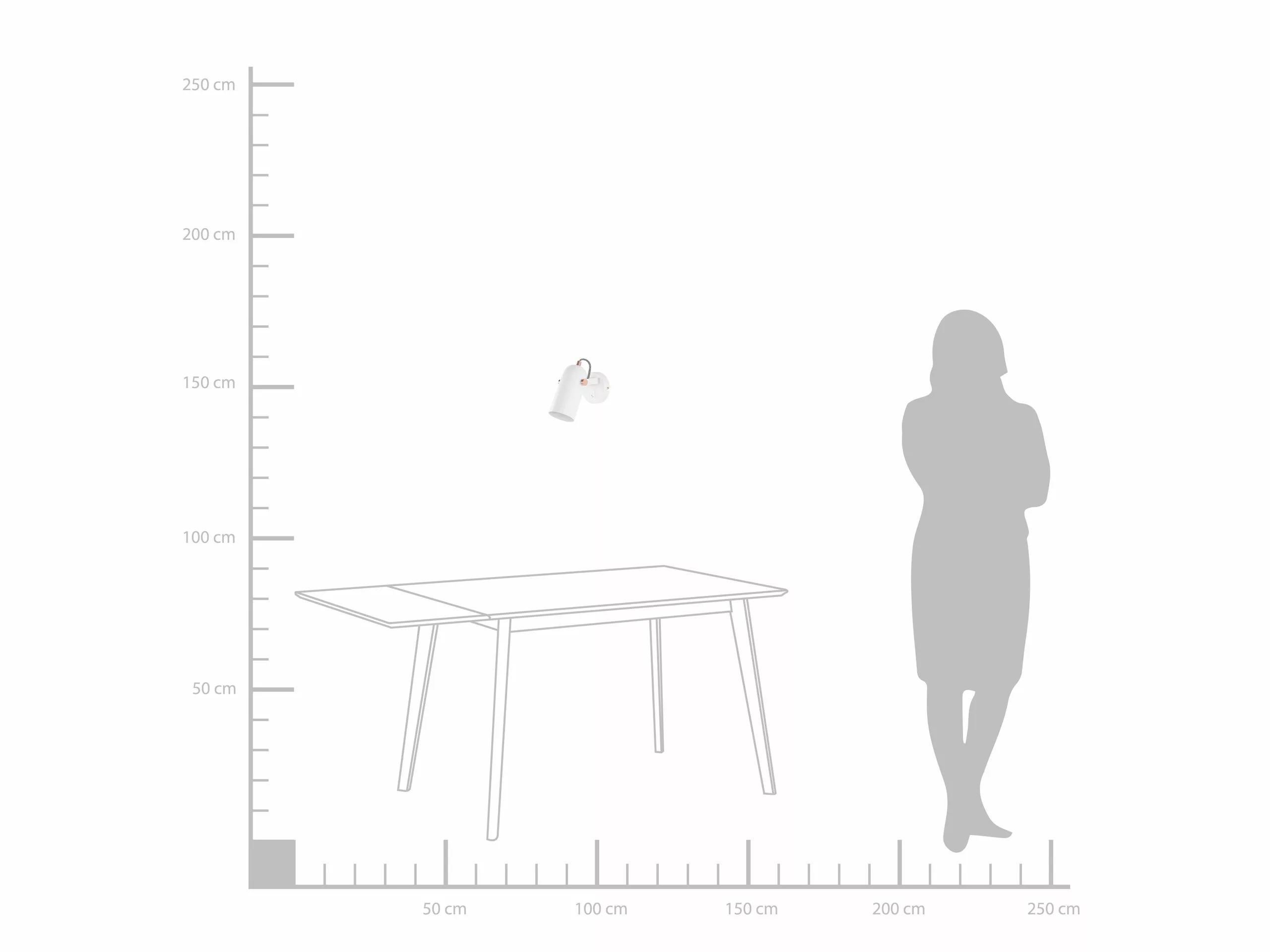 Beliani Lámpara De Pared De Metal Blanco TYRIA - Imagen 5