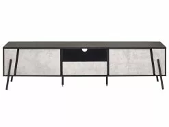 Beliani Mueble TV Efecto Hormigón/negro BLACKPOOL -Lámparas comercio undef src sa picid 775107 type whitesh image