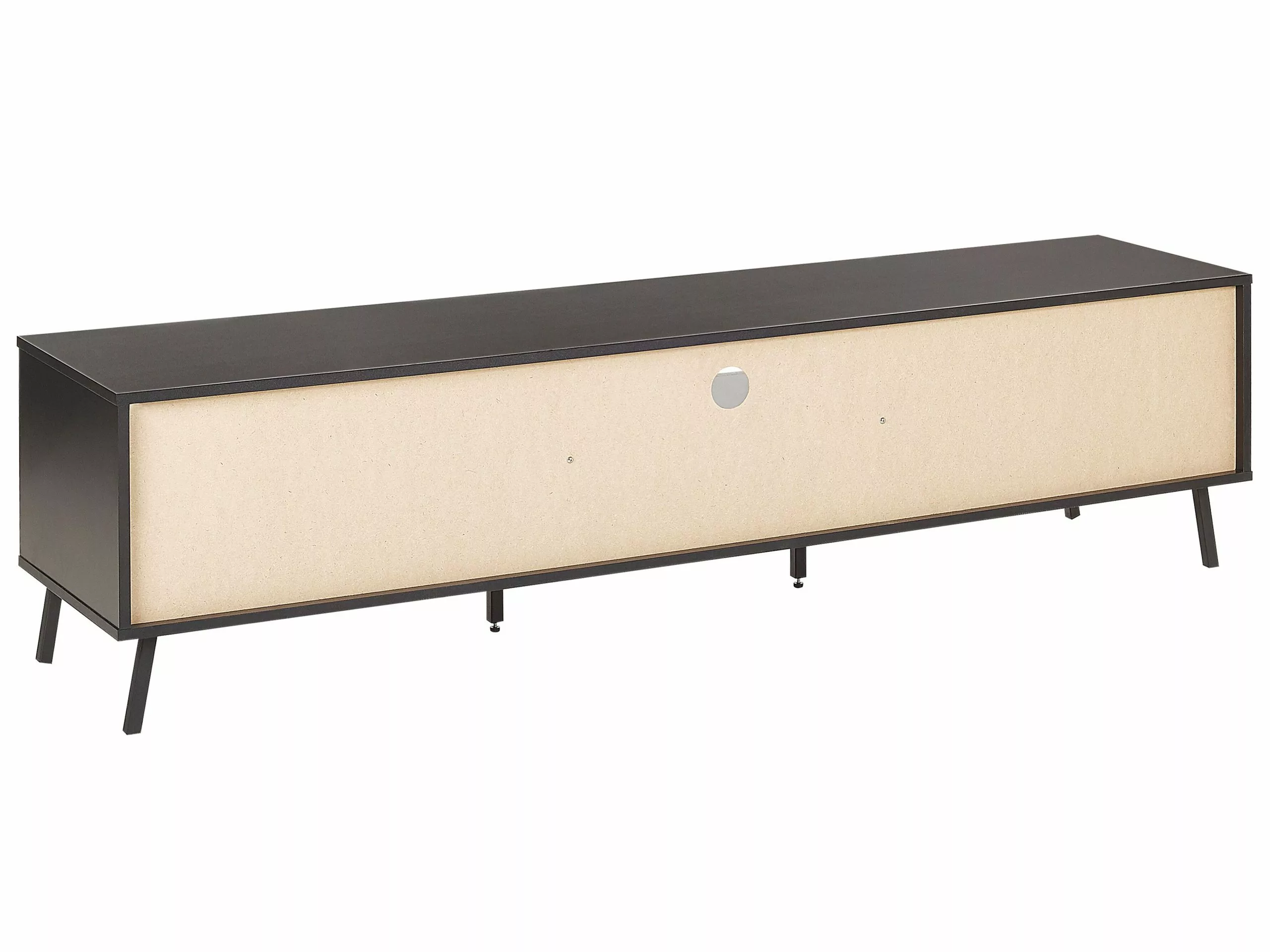 Beliani Mueble TV Efecto Hormigón/negro BLACKPOOL - Imagen 6