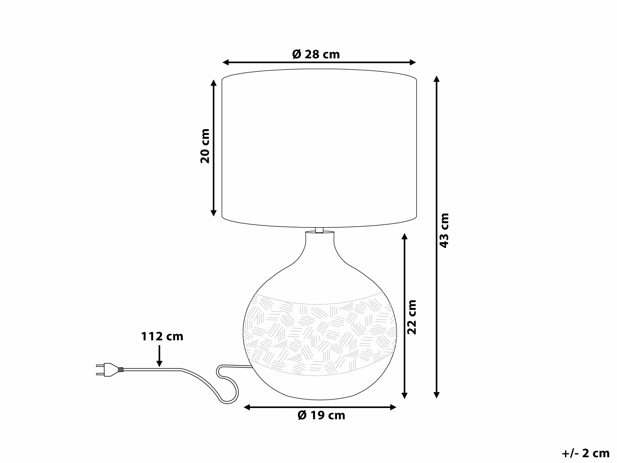 Beliani Lámpara De Mesa Marrón YAKIMA 10 Beliani Lámpara De Mesa Marrón YAKIMA - Imagen 10