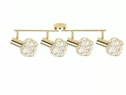 Beliani Lámpara De Pared 4 Focos De Metal Dorado CHENAB 13 Beliani Lámpara De Pared 4 Focos De Metal Dorado CHENAB -Lámparas comercio undef src sa picid 782929 type whitesh image