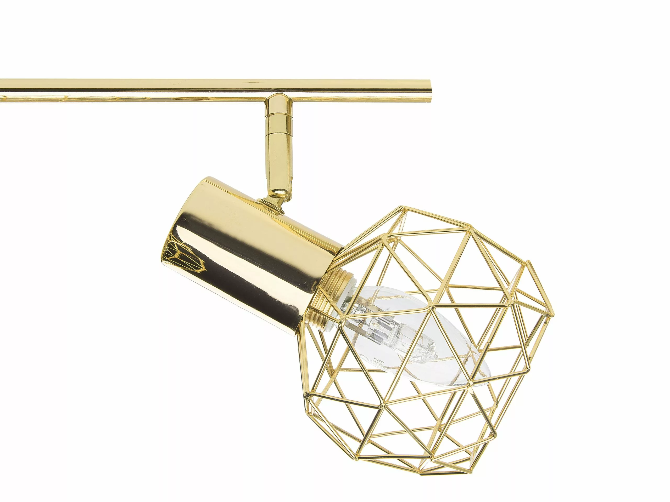 Beliani Lámpara De Pared 4 Focos De Metal Dorado CHENAB 6 Beliani Lámpara De Pared 4 Focos De Metal Dorado CHENAB - Imagen 6