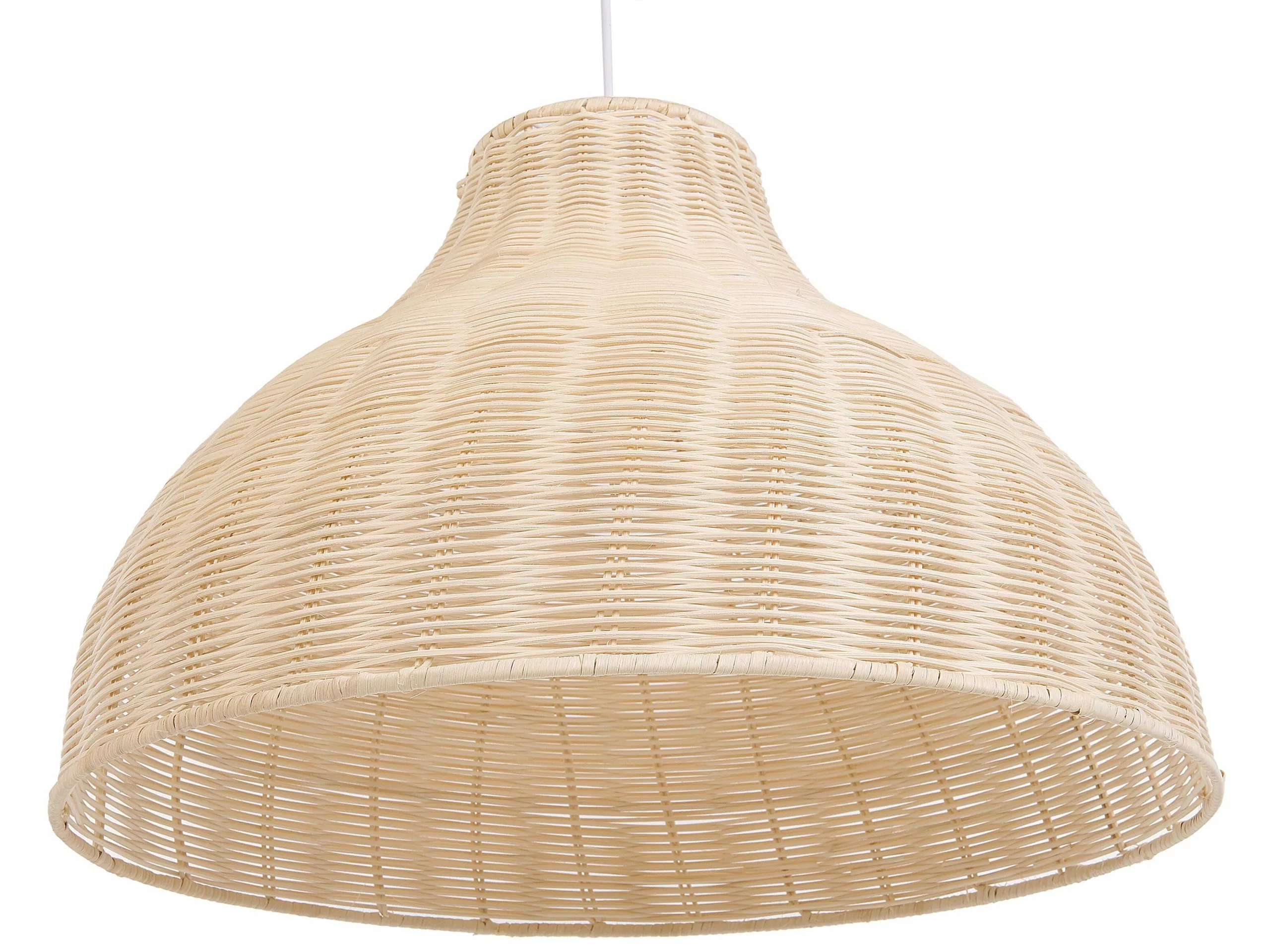 Beliani Lámpara De Techo De Ratán Marrón Claro MILLIAN 8 Beliani Lámpara De Techo De Ratán Marrón Claro MILLIAN - Imagen 8