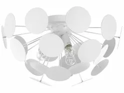 Beliani Lámpara De Techo Blanca MARITSA