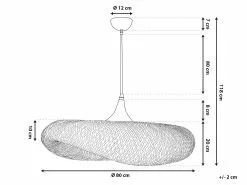 Beliani Lámpara De Techo De Bambú Madera Clara BOYNE L -Lámparas comercio undef src sa picid 786245 type whitesh image