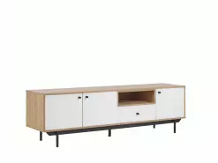 Beliani Mueble TV Madera Clara/blanco ITACA -Lámparas comercio undef src sa picid 789828 type whitesh image