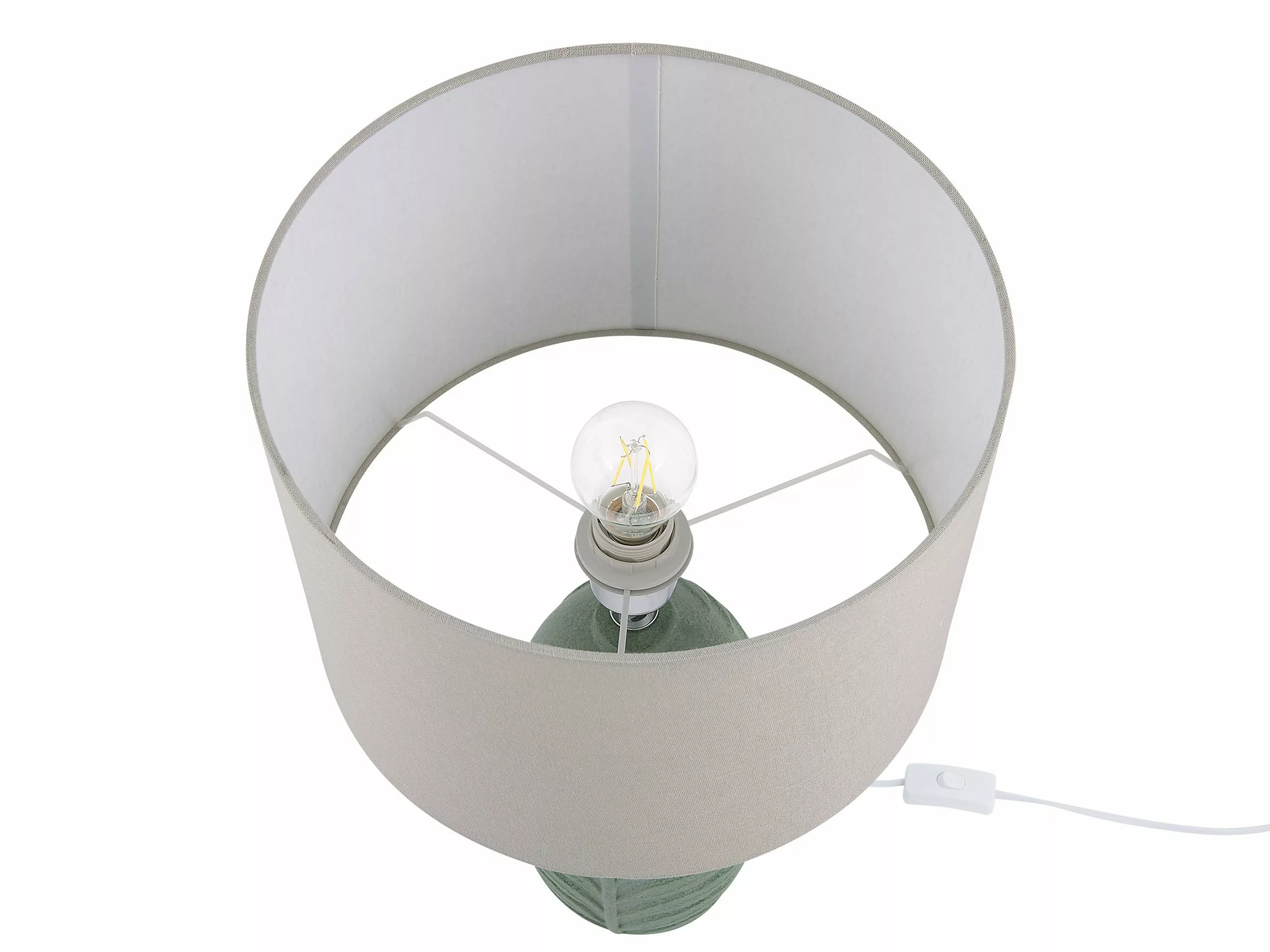 Beliani Lámpara De Mesa Verde OHIO 4 Beliani Lámpara De Mesa Verde OHIO - Imagen 4