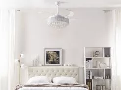 Beliani Ventilador De Techo Blanco PEEL 12 Beliani Ventilador De Techo Blanco PEEL -Lámparas comercio undef src sa picid 792414 type whitesh image