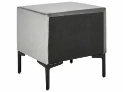 Beliani Mesita De Noche De Terciopelo Gris SEZANNE 13 Beliani Mesita De Noche De Terciopelo Gris SEZANNE -Lámparas comercio undef src sa picid 795405 type whitesh image