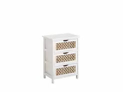 Beliani Mesita De Noche Con 3 Cajones Blanco/madera Clara LUIS 12 Beliani Mesita De Noche Con 3 Cajones Blanco/madera Clara LUIS -Lámparas comercio undef src sa picid 798027 type whitesh image