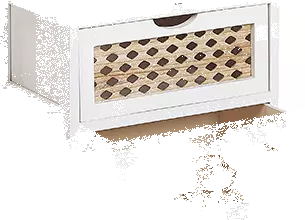 Beliani Mesita De Noche Con 3 Cajones Blanco/madera Clara LUIS 3 Beliani Mesita De Noche Con 3 Cajones Blanco/madera Clara LUIS - Imagen 3