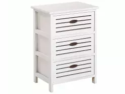 Beliani Mesita De Noche Con 3 Cajones Blanca LUCKY -Lámparas comercio undef src sa picid 798139 type whitesh image