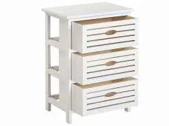 Beliani Mesita De Noche Con 3 Cajones Blanca LUCKY -Lámparas comercio undef src sa picid 798143 type whitesh image