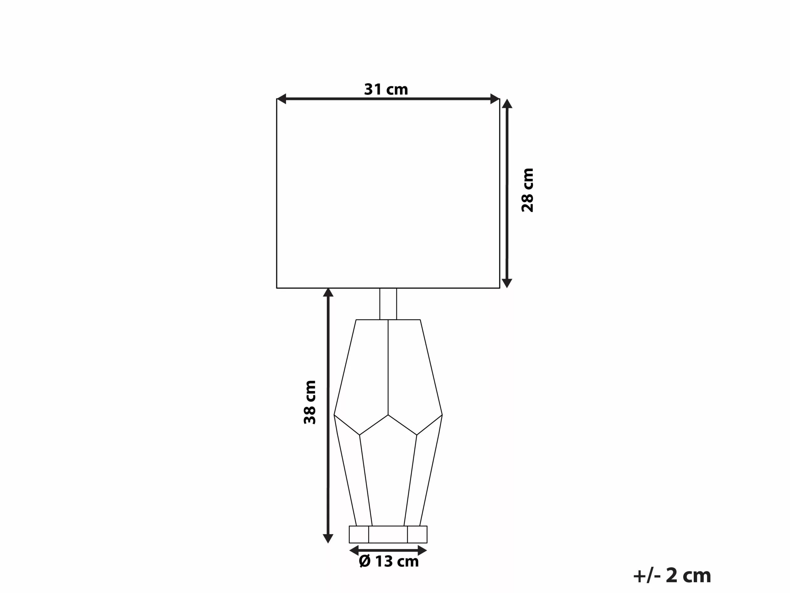 Beliani Lámpara De Mesa Color Crema 66 Cm OXLEY 10 Beliani Lámpara De Mesa Color Crema 66 Cm OXLEY - Imagen 10