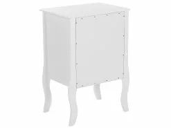 Beliani Mesa De Noche 3 Cajones Blanco 48 X 34 Cm LANE -Lámparas comercio undef src sa picid 800423 type whitesh image