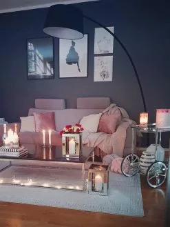 Beliani Lámpara De Pie De Metal/mármol Negro/blanco 188 Cm BENUE -Lámparas comercio undef src sa picid 800741 type whitesh image